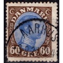 Chr. X. 60 ø. brun/mørk ultram.